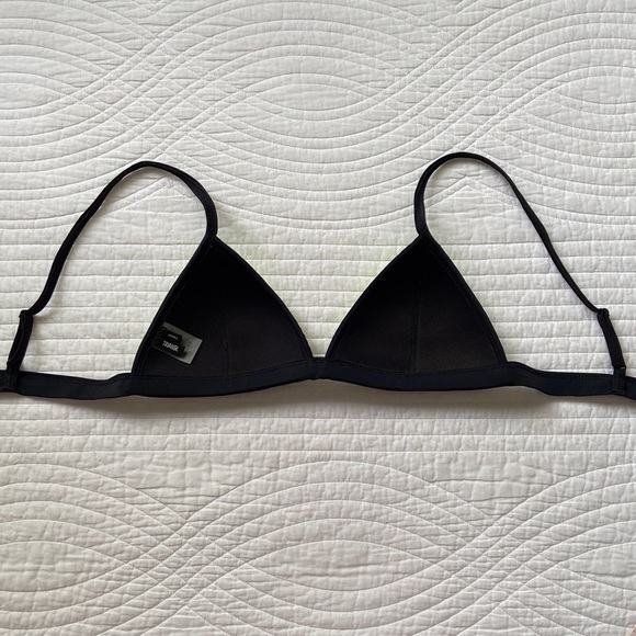 Triangl Ollie Coco Moon Bikini Top Neoprene Mesh Crochet Yellow Black Small - Picture 5 of 16